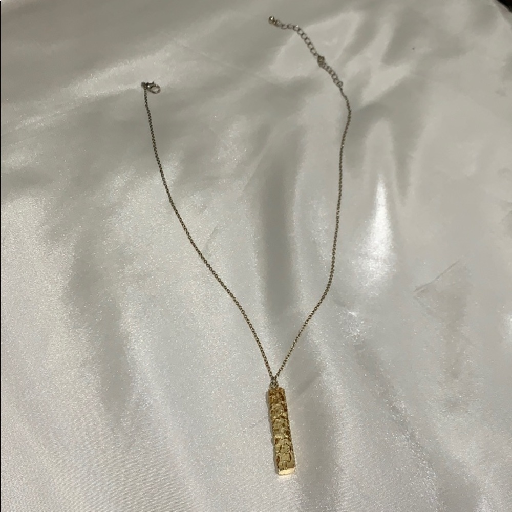 Gold, crystal necklace